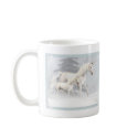 Cute Unicorns In Snow 1 mugs