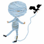 cute unraveling mummy photo sculptures