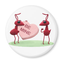 Cute Valentines' Day Ants Fridge Magnets