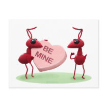Cute Valentines' Day Ants Post Cards