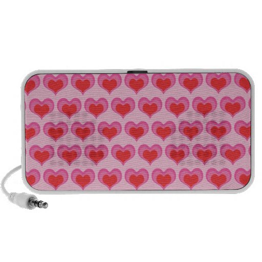Cute valentines heart doodle spreaker travel speakers