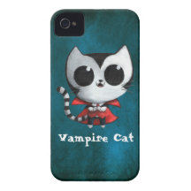 Cute Vampire Cat Case-Mate iPhone 4 Case