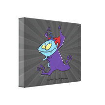 cute vampire kid cartoon character gallery wrap canvas