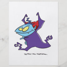 cute vampire kid cartoon character flyers