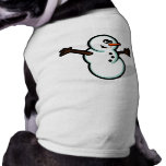 Cute Vector Snowman - Colour pet clothing