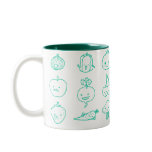Cute Vegan Life Doodle Art Mug