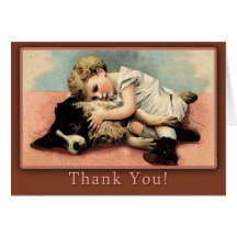 Cute Vintage Thank You Card