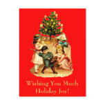 Cute Vintage Victorian Holiday Illustration Cards postcards
