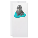 Cute walrus in water rack cards