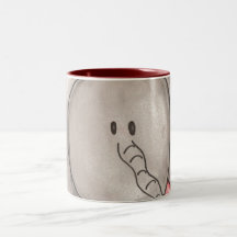 Cute Watercolor Cartoon Elephant Coffee Cup Coffee Mug