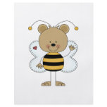 cute waving bumble bee bear flyers