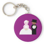 Cute wedding couple keychains