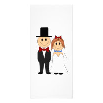 Cute Wedding Couple rack cards