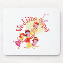 Cute "Wedding Day" design Mouse Mat