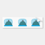 cute whale and penguin bumper sticker