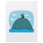 cute whale and penguin flyers