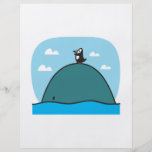 cute whale and penguin flyers