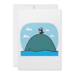 cute whale and penguin invitations