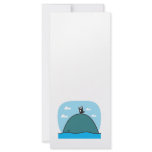 cute whale and penguin custom rack card
