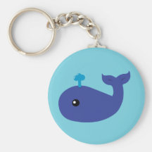 Cute Whale Keychain