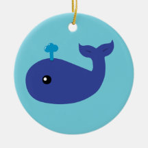 Cute Whale Ornament