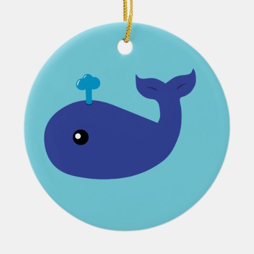 Cute Whale Ornament
