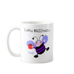 Cute Whimsical Bee Coffee Lover's Coffee Mug
