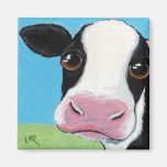 Cute Whimsical Cow Magnet