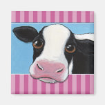 Cute Whimsical Cow Magnet
