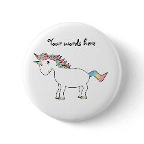 Cute white rainbow unicorn