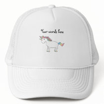 Cute white rainbow unicorn