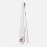 Cute White Teddy Bear with red heart - Tie