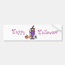 Cute Witch Bumper Sticker