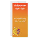 Cute Witch sitting on the moon rack cards