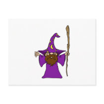 Cute Wizard Witch Postcard