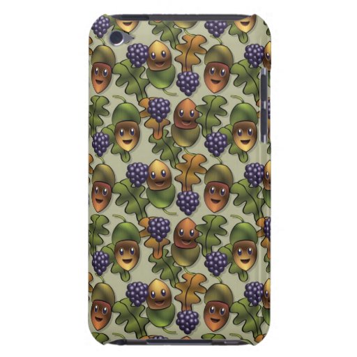 Cute woodland oak acorn pattern barely there iPod case