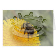 Cute Worker Bee; Customisable Greeting Card
