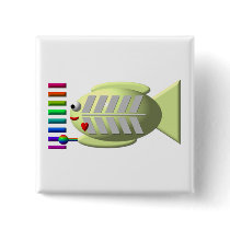 Cute X-ray fish playing the xylophone