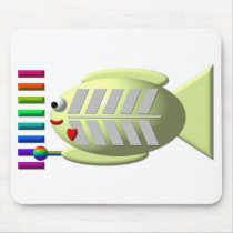 Cute X-ray fish playing the xylophone