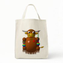 Cute yak with yo-yos bag