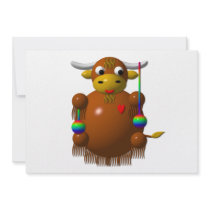 Cute yak with yo-yos