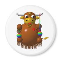 Cute yak with yo-yos