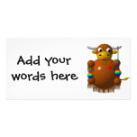 Cute yak with yo-yos photo cards