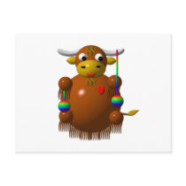 Cute yak with yo-yos