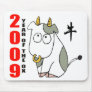 Cute Year of The Ox T-Shirt Mouse Pads