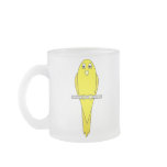 Cute Yellow Bird. Budgie. Canary. Custom mugs