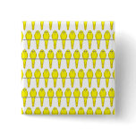 Cute Yellow Bird Pattern. Budgie. Canary. Custom buttons