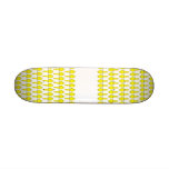Cute Yellow Bird Pattern. Budgie. Canary. Custom skateboards