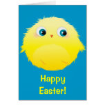 Cute Yellow Chick Easter Card