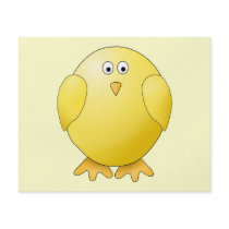 Cute Yellow Chick. Little Bird. Full Color Flyer